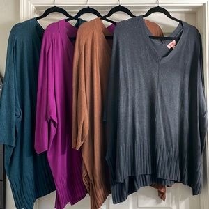 Evri brand sweater tunics